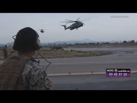 Rescue efforts underway for missing Marine helicopter