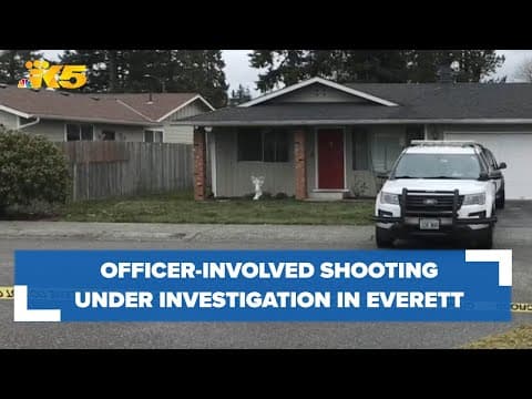 Investigation into early morning officer-involved shooting in Everett underway