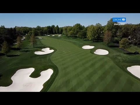 Drone flyover shows bird's-eye view of Muirfield Village Golf Club