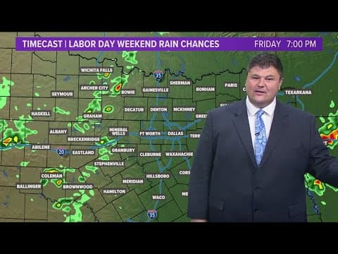 DFW Weather: Labor Day weekend won't be a washout, but scattered showers are likely
