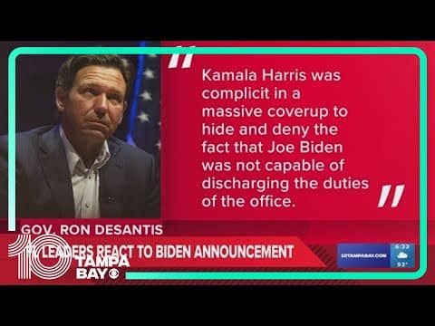 What Florida politicians are saying about Biden ending his reelection bid
