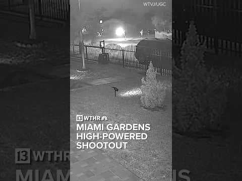 Miami Gardens high-powered ambush shootout caught on camera