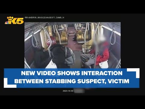 New video shows interaction between stabbing suspect, victim on Metro bus
