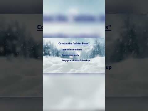 Health expert discusses how to combat the 'winter blues'