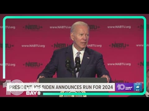 Biden launches 2024 bid, betting record will top age worries