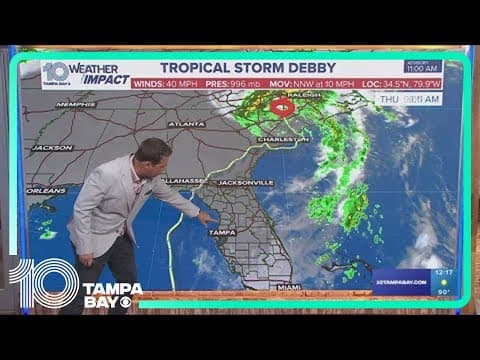 Tracking the Tropics: Debby continues to travel up east coast