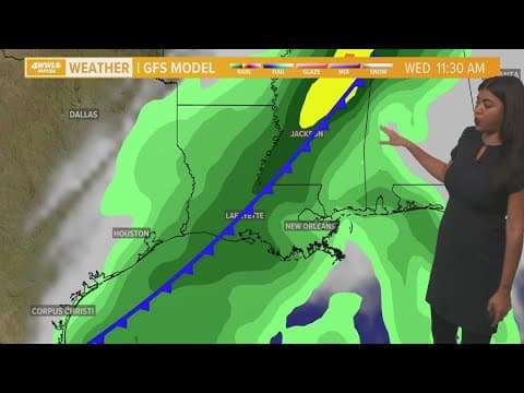 Scattered rain moving through the area