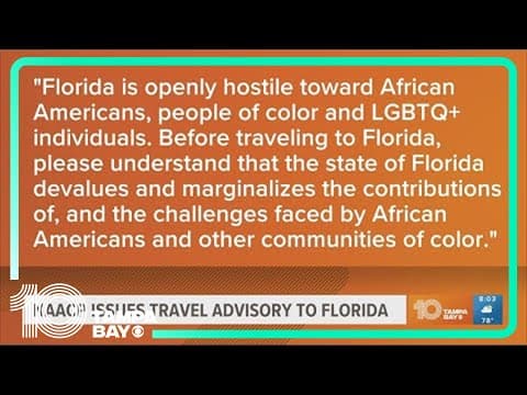 NAACP issues Florida travel advisory after the state blocks funds for college DEI programs