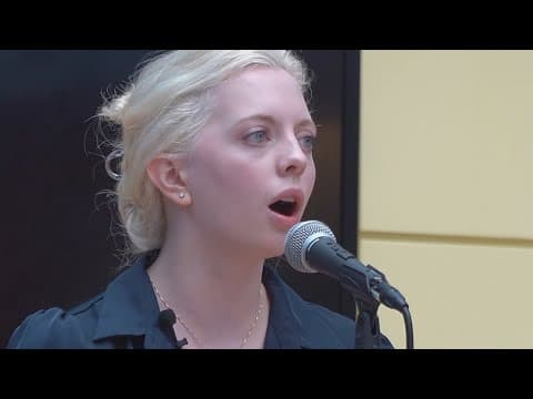 Brain tumor patient uses beautiful voice to give back to children's hospital