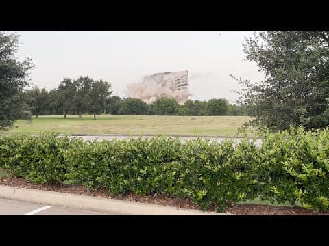 'Thanks for the memories' | Baytown ExxonMobil office building imploded