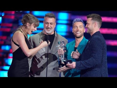Watch: *NSYNC reunites at MTV VMAs to present award to Taylor Swift