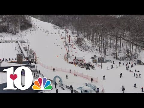Enjoying a Saturday snow day on the slopes in East Tennessee