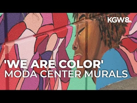 'Roots to Roses' murals bloom outside Moda Center, celebrating Portland's diversity
