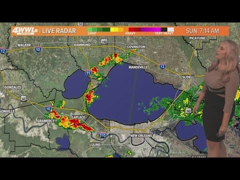 New Orleans Weather: Muggy with scattered rain Sunday