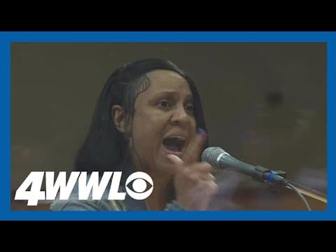Chaos at New Orleans City Council during crime meeting