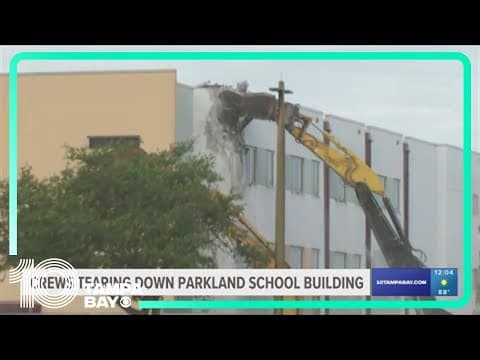 Parkland shooting classroom building begins demolition