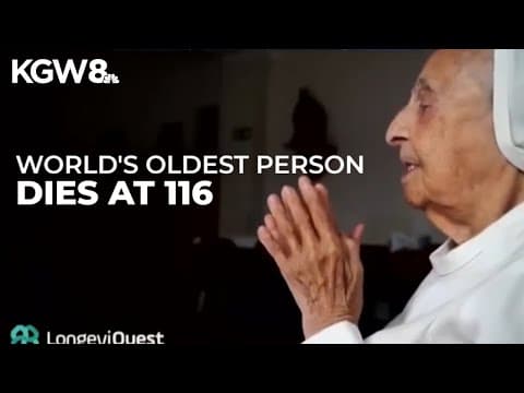 World's oldest person has died at 116