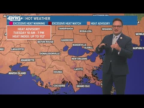 New Orleans Weather: High temps, humidity this week