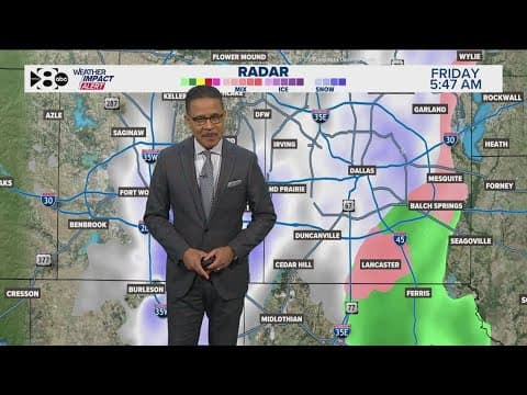 The final round of winter weather moves through DFW