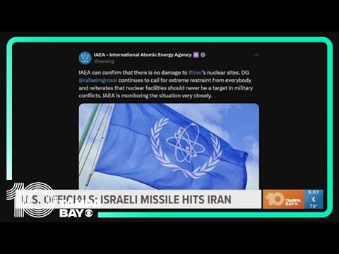 U.S. officials: Israeli missiles hits Iran