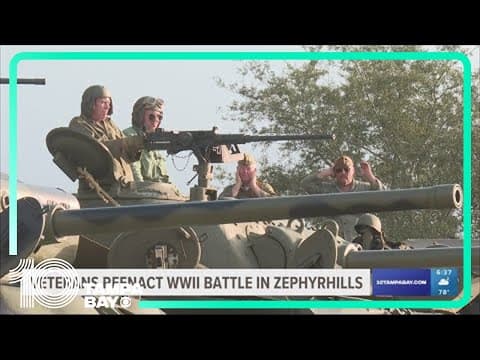 Veterans reenact WWII battle in Zephyrhills
