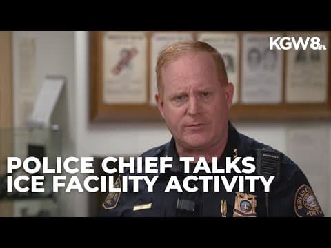 Portland Police Chief Bob Day discusses activity at ICE facility | Full news conference
