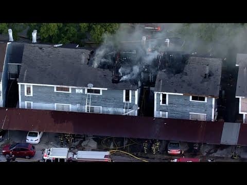 Raw aerials: Crews respond to Alief-area apartment fire, HFD says no injuries reported