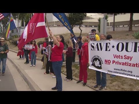 San Diego nurses and veterans rally against VA staffing cuts