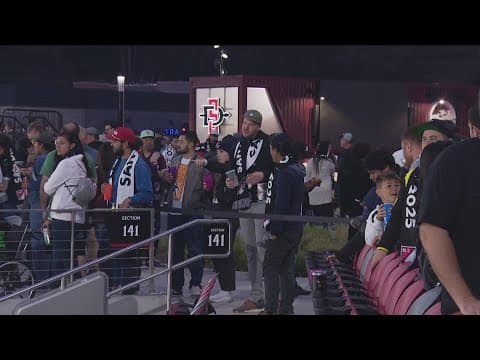 Soccer fans pack into Snapdragon Stadium to celebrate MLS coming to San Diego