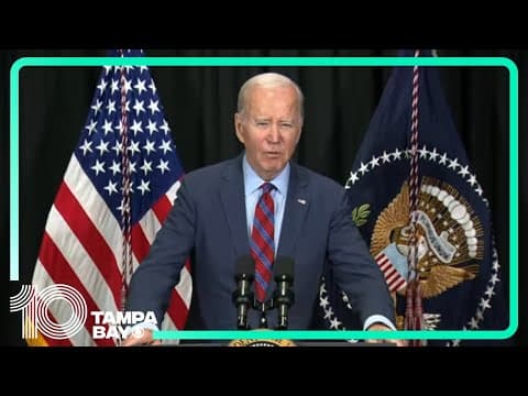 President Biden speaks following the release of several hostages from Gaza