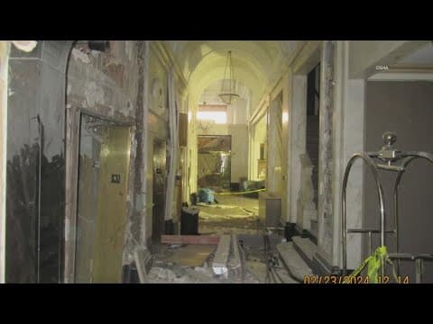 New images reveal the damage inside of the Sandman Hotel in Fort Worth following the explosion