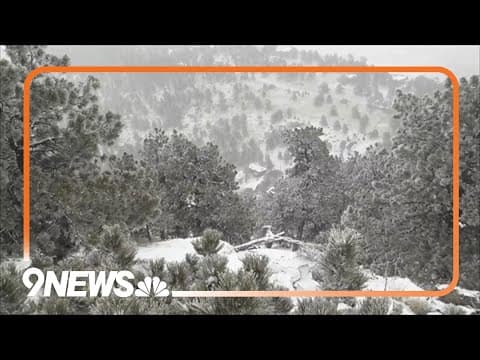 Winter Storm: Watch as Snow Falls in Mountains of Colorado