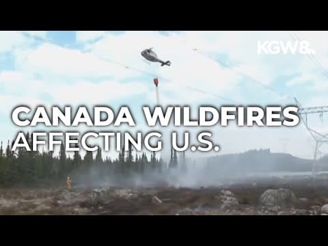 Air quality in US worsens as Canadian wildfires travel south