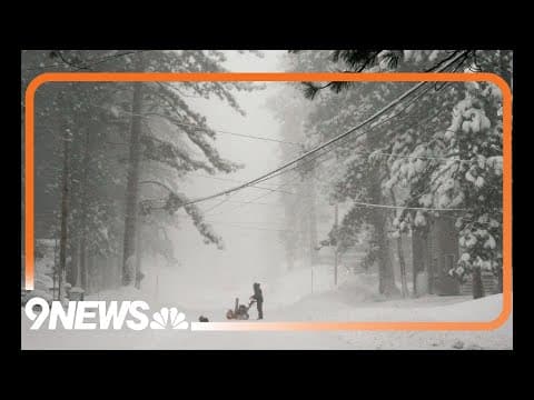 Up to 10 feet of snow could fall in some places in the Sierra Nevada Mountains.