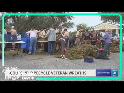 More than 600 wreaths from veterans' graves repurposed in Riverview