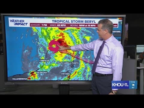 KHOU 11 Chief Meteorologist David Paul with the latest on Beryl as it moves toward the Texas coast