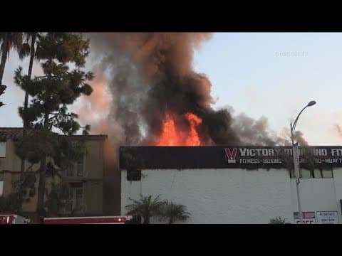 MMA gym catches fire in San Diego's Midway District