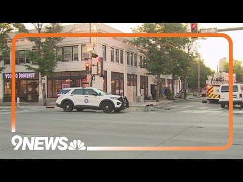 Fire crews respond to fire near Voodoo Doughnut on South Broadway