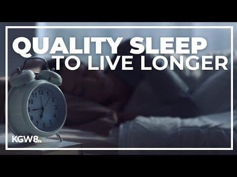 Good sleep patterns could help people live longer, study suggests