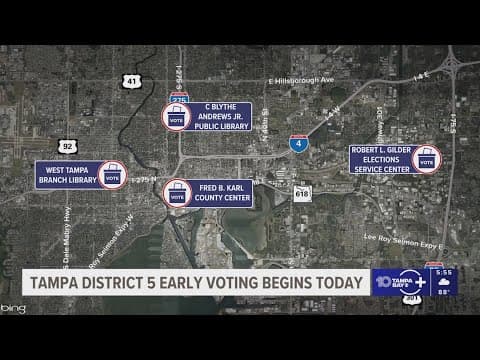 Early voting for Tampa's District 5 election begins