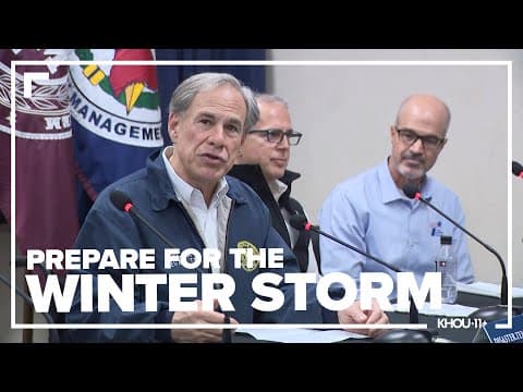 Gov. Greg Abbott gives update on the state's winter storm preparations