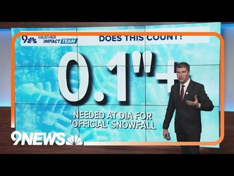 Denver didn't get its official first snow of the season Wednesday