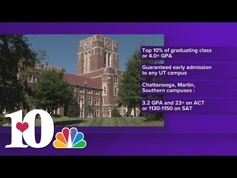 UT guarantees admissions for top TN high school seniors