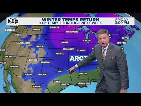 DFW Weather: Arctic air to bring in coldest temps so far