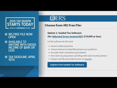 Tax season 2025: IRS free file opens for millions of Americans