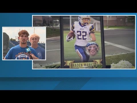 Friends of late Olentangy HS student Braden Markus speak about his legacy