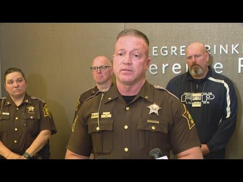 Police news conference after Hendricks County deputy dies from coming into contact with power lines