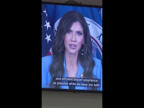 Columbus airports not showing video of Kristi Noem until legal team reviews