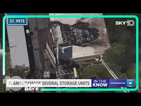 Officials: Storage unit facility caught on fire in St. Petersburg
