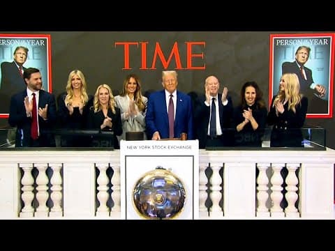 Donald Trump rings the opening bell at the New York Stock Exchange (Dec. 12, 2024)